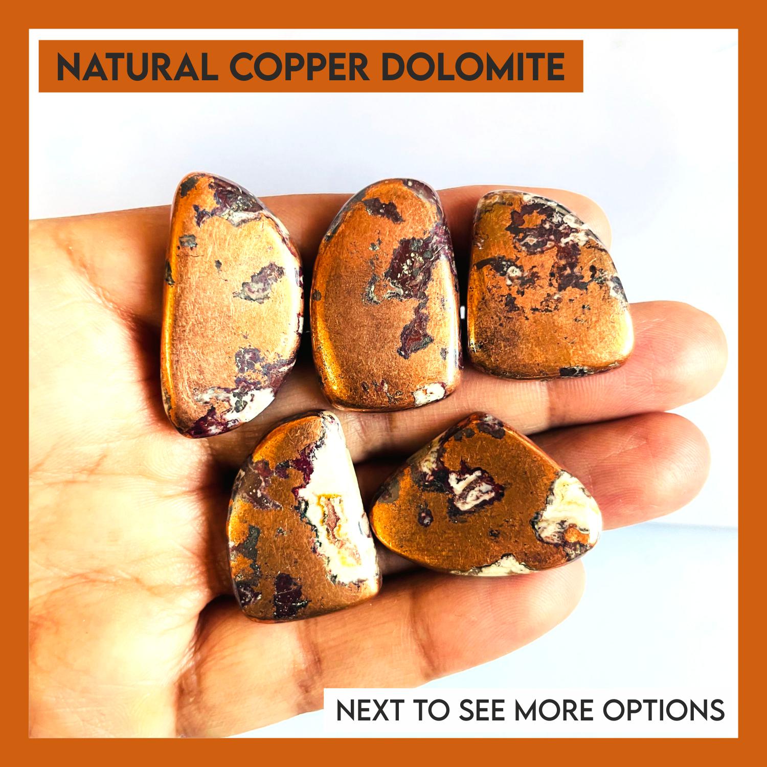 Copper Dolomite Cabochon: Natural Gemstone for Jewelry Making